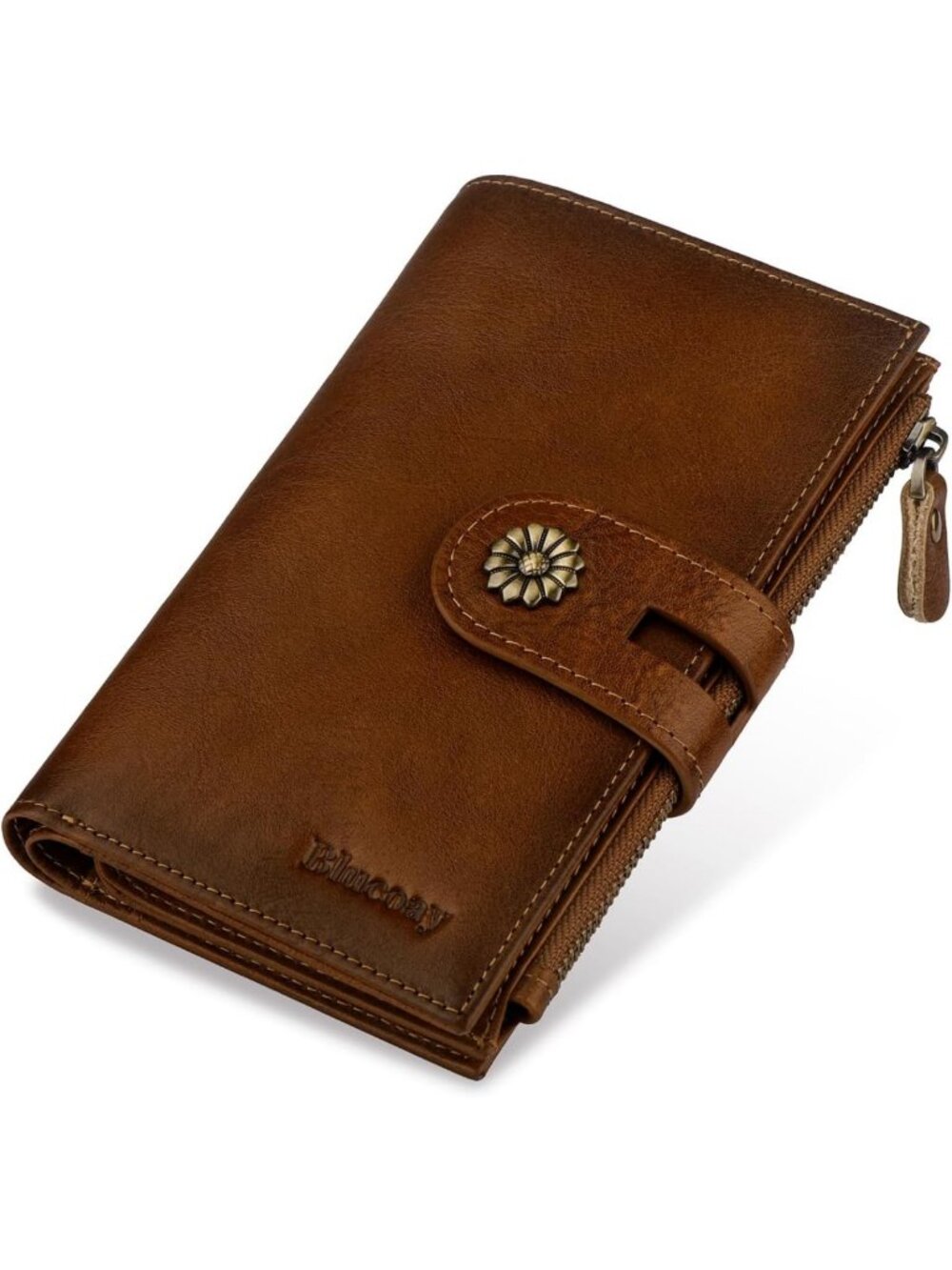 Genuine Leather Trifold Wallet for Women | RFID Blocking, Stylish & Functional